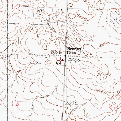 Topographic Map of Scandia Lutheran Church (historical), MT