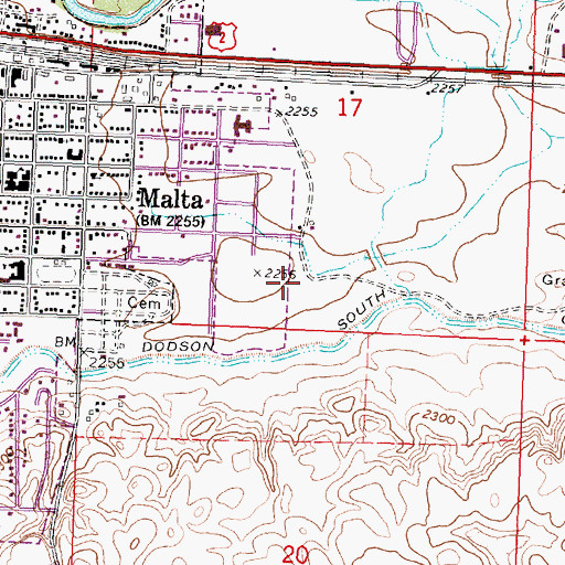 Topographic Map of Legg Addition Park, MT