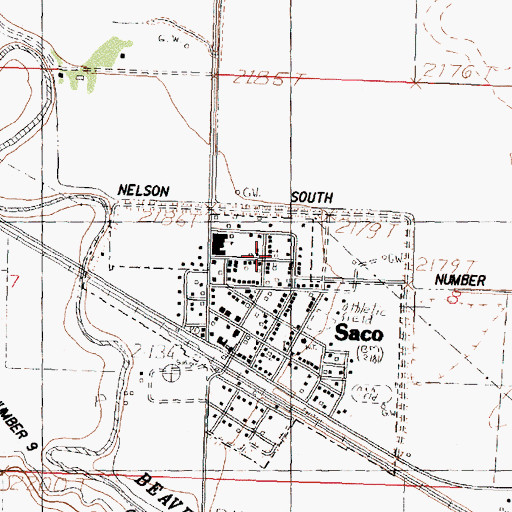 Topographic Map of Saint Francis Assisi Church, MT