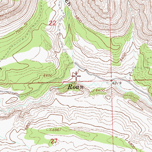 Topographic Map of Trail Gulch, CO