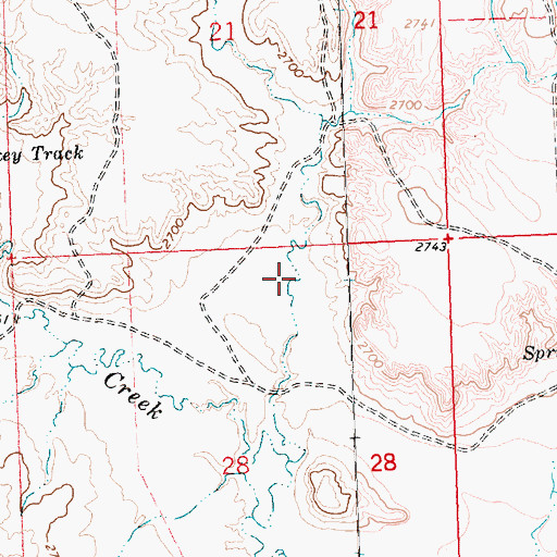 Topographic Map of Garey Coulee, MT