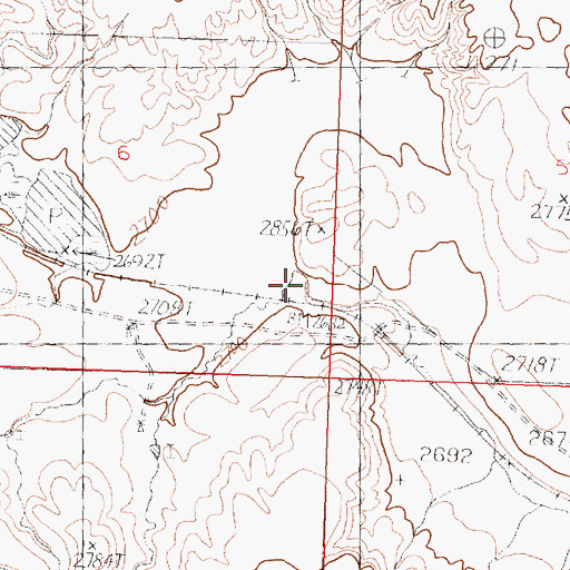 Topographic Map of Barton Coulee, MT