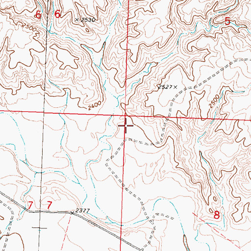 Topographic Map of Assiniboine School (historical), MT