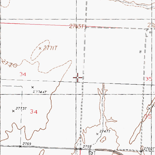 Topographic Map of Broderson School (historical), MT