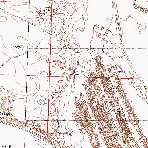 Topographic Map of Cole School (historical), MT