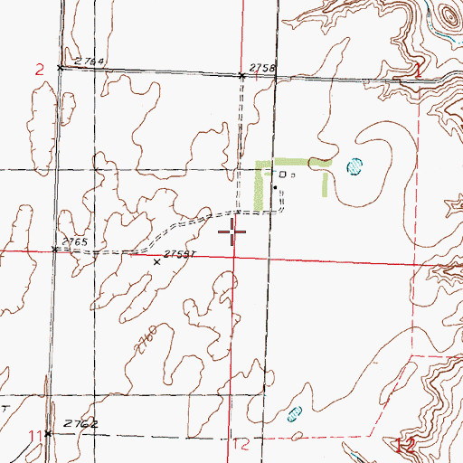 Topographic Map of Community School (historical), MT