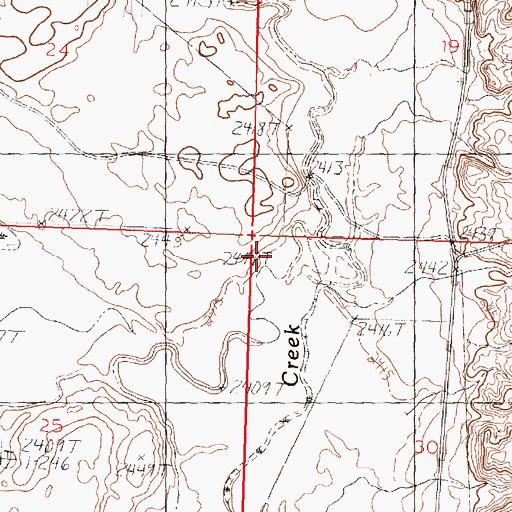 Topographic Map of Dunbar School (historical), MT