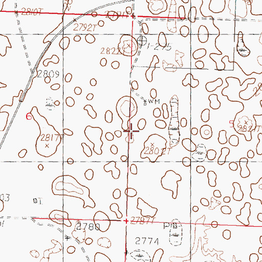 Topographic Map of Dunnivan School (historical), MT