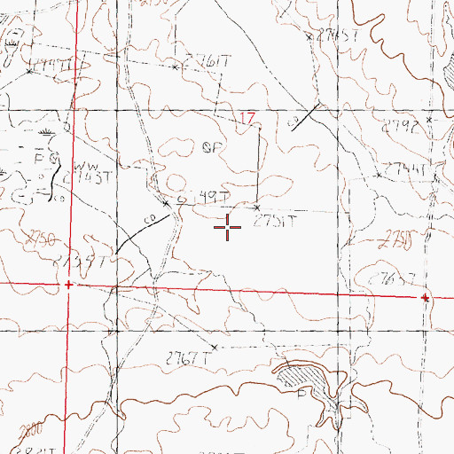 Topographic Map of Geder School (historical), MT
