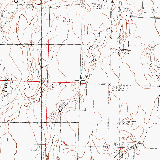 Topographic Map of Grytdahl School (historical), MT