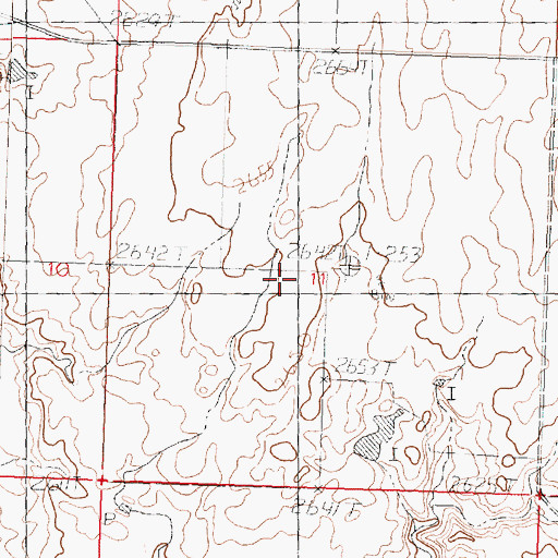 Topographic Map of Haukos School (historical), MT