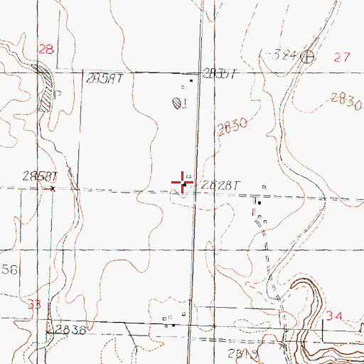 Topographic Map of Hermanson School (historical), MT