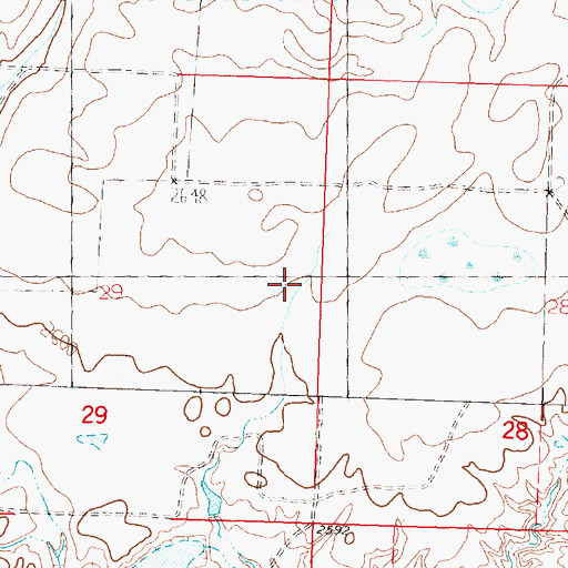 Topographic Map of Horsecamp Coulee School (historical), MT