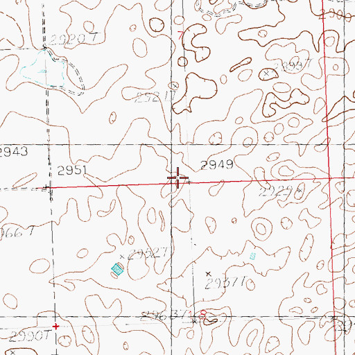 Topographic Map of Hutton School (historical), MT