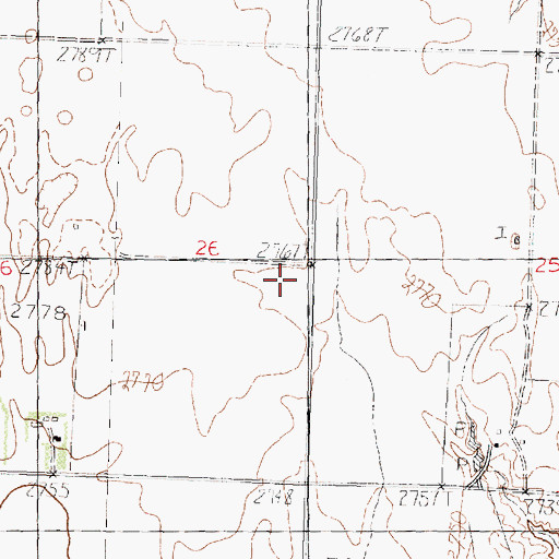 Topographic Map of Joenni Ohson School (historical), MT