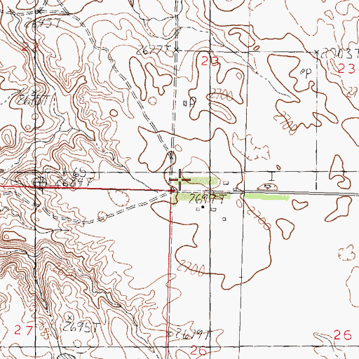 Topographic Map of Knuth School (historical), MT