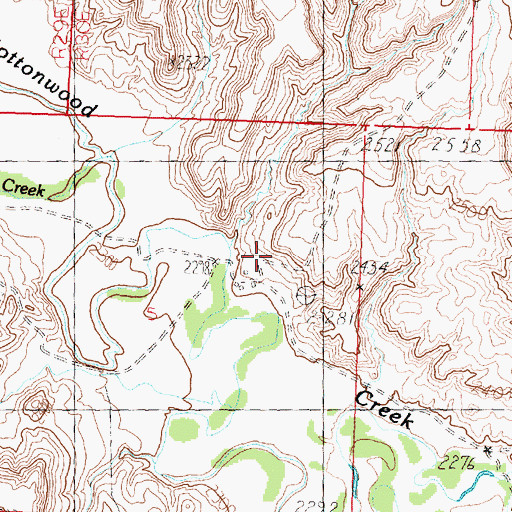 Topographic Map of Kropp School (historical), MT