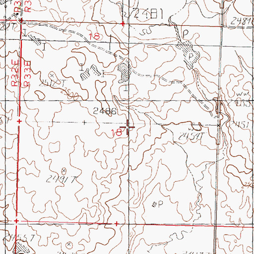 Topographic Map of Latham School (historical), MT