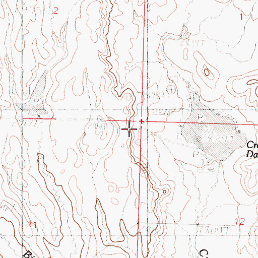 Topographic Map of Obach School (historical), MT