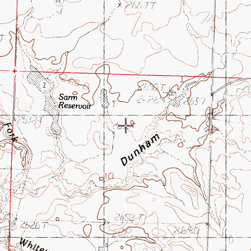 Topographic Map of Plainsview School (historical), MT