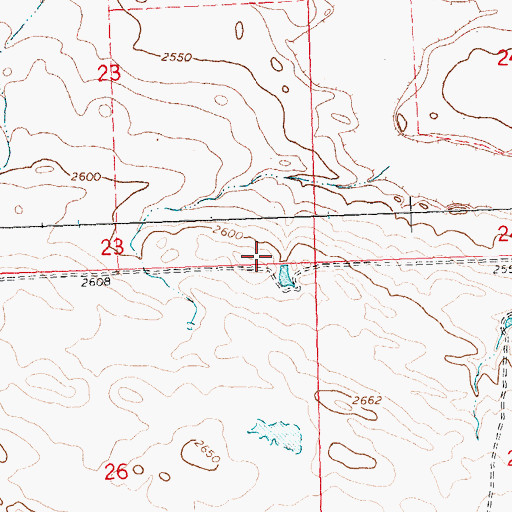Topographic Map of Sunny Hillside School (historical), MT