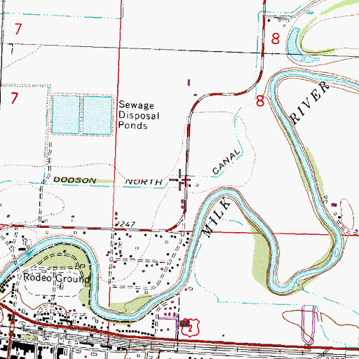 Topographic Map of Ugland School (historical), MT