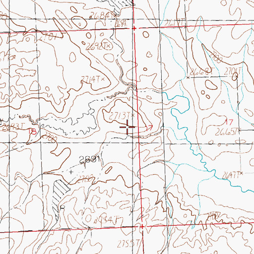 Topographic Map of Valley View School (historical), MT