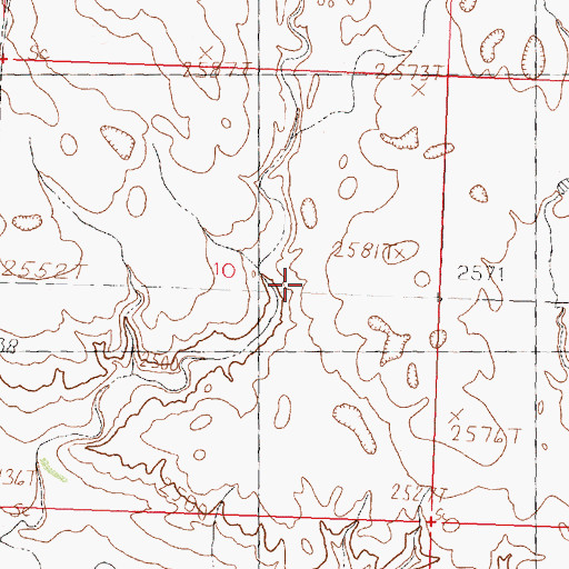 Topographic Map of Victory School (historical), MT