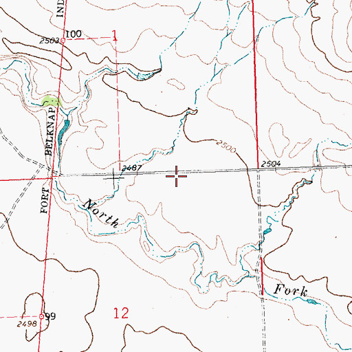 Topographic Map of Williamson School (historical), MT