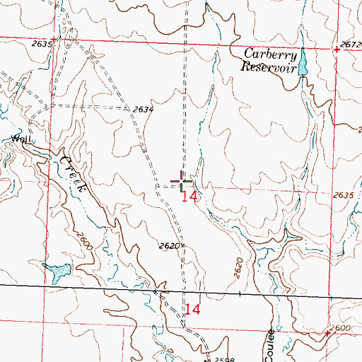 Topographic Map of Fourchette School (historical), MT