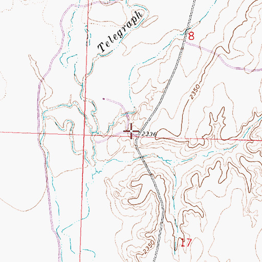Topographic Map of Prairie Union School (historical), MT
