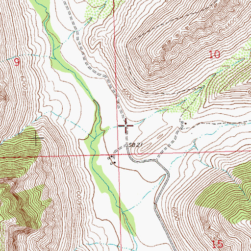 Topographic Map of Doe Gulch, CO