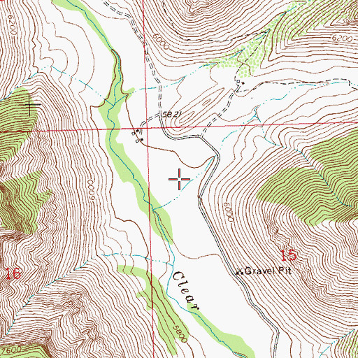 Topographic Map of Deer Park Gulch, CO