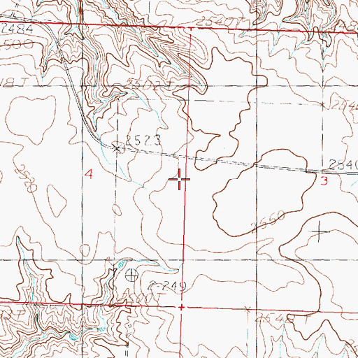Topographic Map of North Harb School (historical), MT