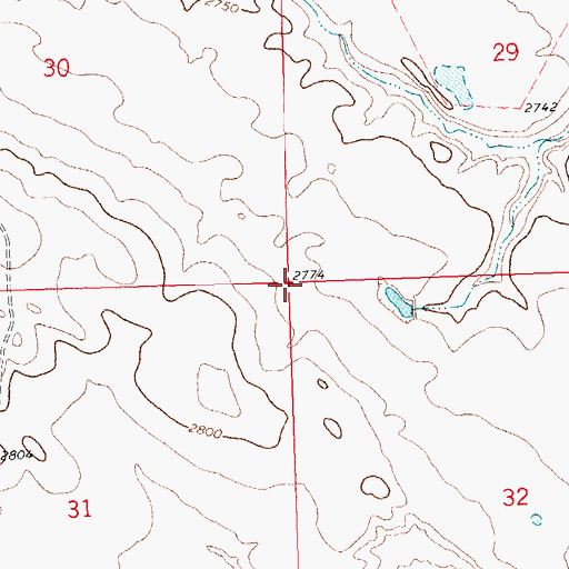 Topographic Map of Kirkaldie School (historical), MT