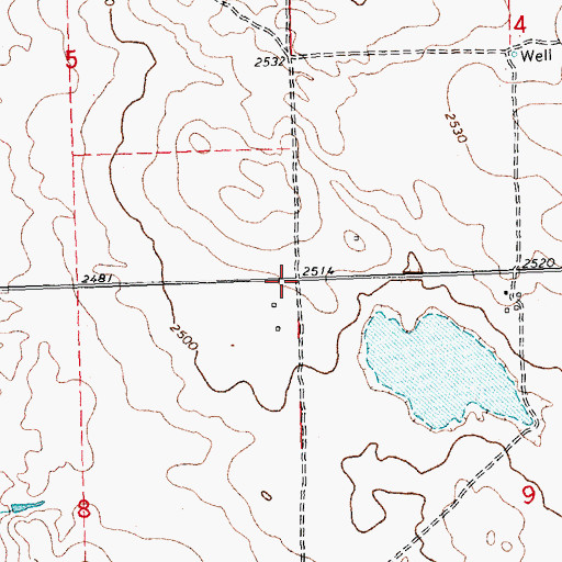 Topographic Map of Murray School (historical), MT