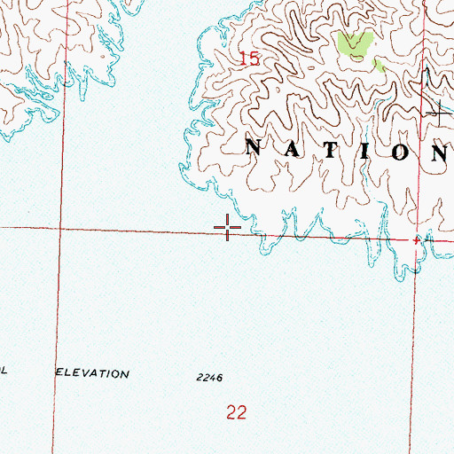 Topographic Map of Leedy School (historical), MT