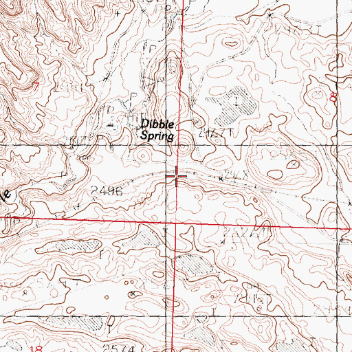 Topographic Map of Ordean (historical), MT
