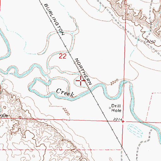 Topographic Map of Nichols (historical), MT