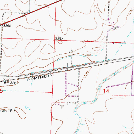 Topographic Map of Malta Stock Yards (historical), MT