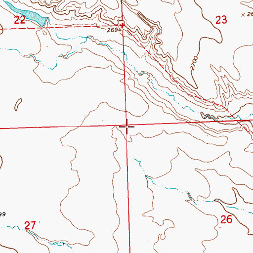 Topographic Map of Lonesome Post Office (historical), MT