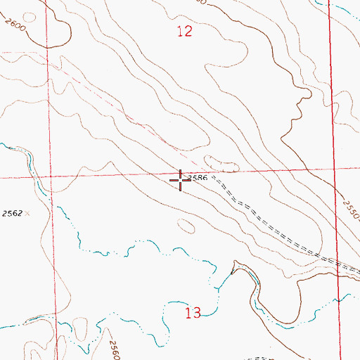 Topographic Map of Half-Way House (historical), MT