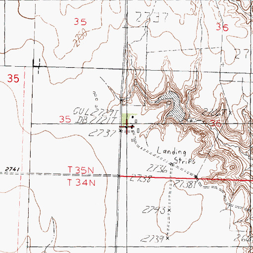 Topographic Map of Forks Post Office (historical), MT
