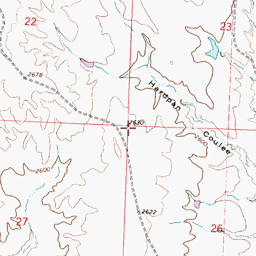 Topographic Map of Fourchette (historical), MT