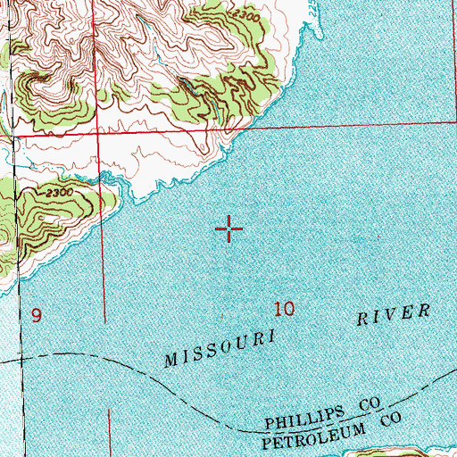 Topographic Map of Ceekay Post Office (historical), MT