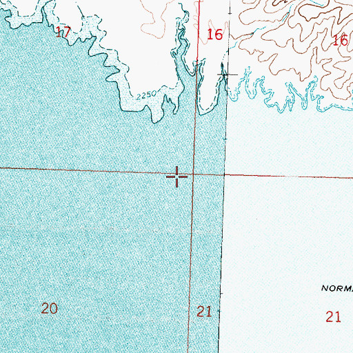 Topographic Map of Bates Point (historical), MT