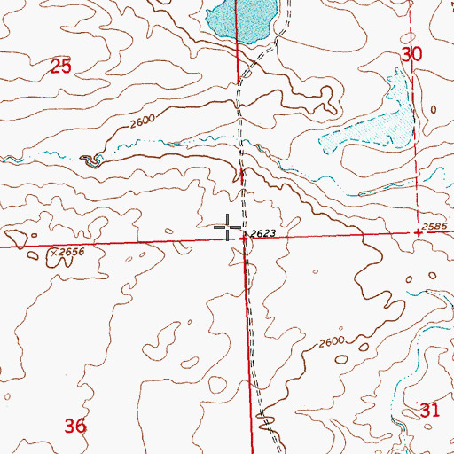 Topographic Map of Zenon Post Office (historical), MT