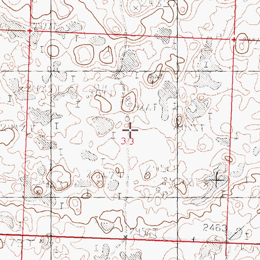 Topographic Map of Ynot Post Office (historical), MT