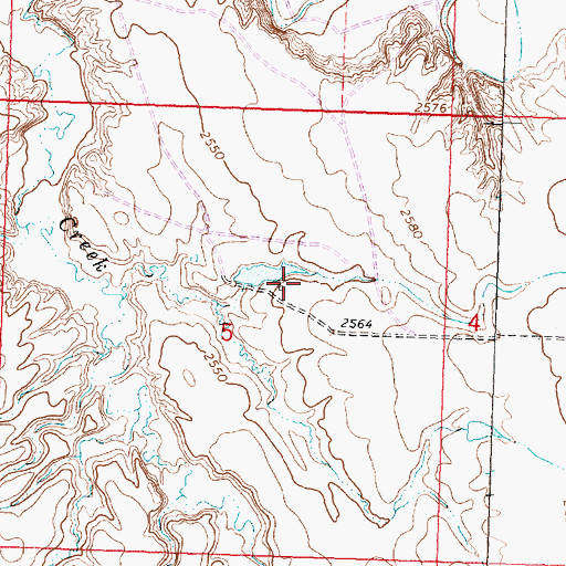 Topographic Map of Telegraph Creek Post Office (historical), MT