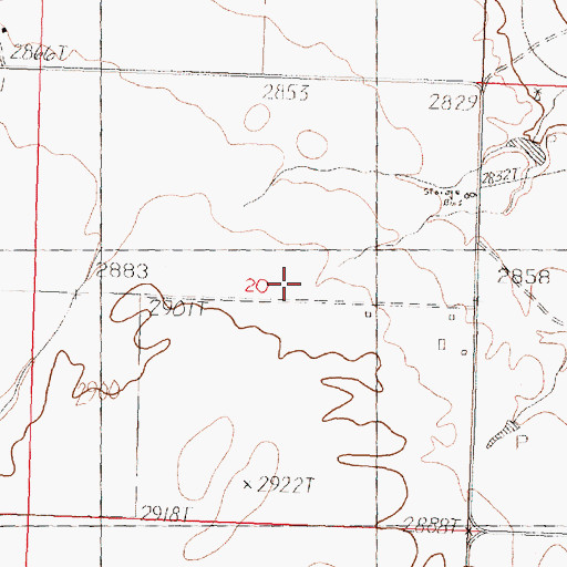 Topographic Map of Rolefield Post Office (historical), MT
